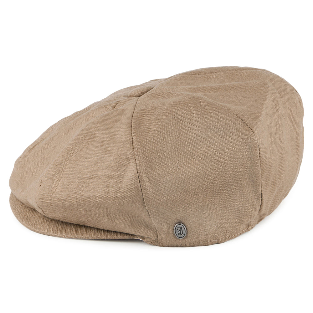 Luis | Gorra Newsboy Redonda de Lino