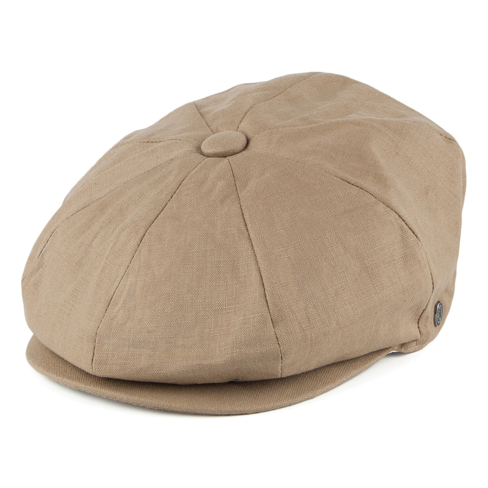 Luis | Gorra Newsboy Redonda de Lino