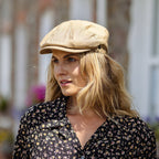 Luis | Gorra Newsboy Redonda de Lino