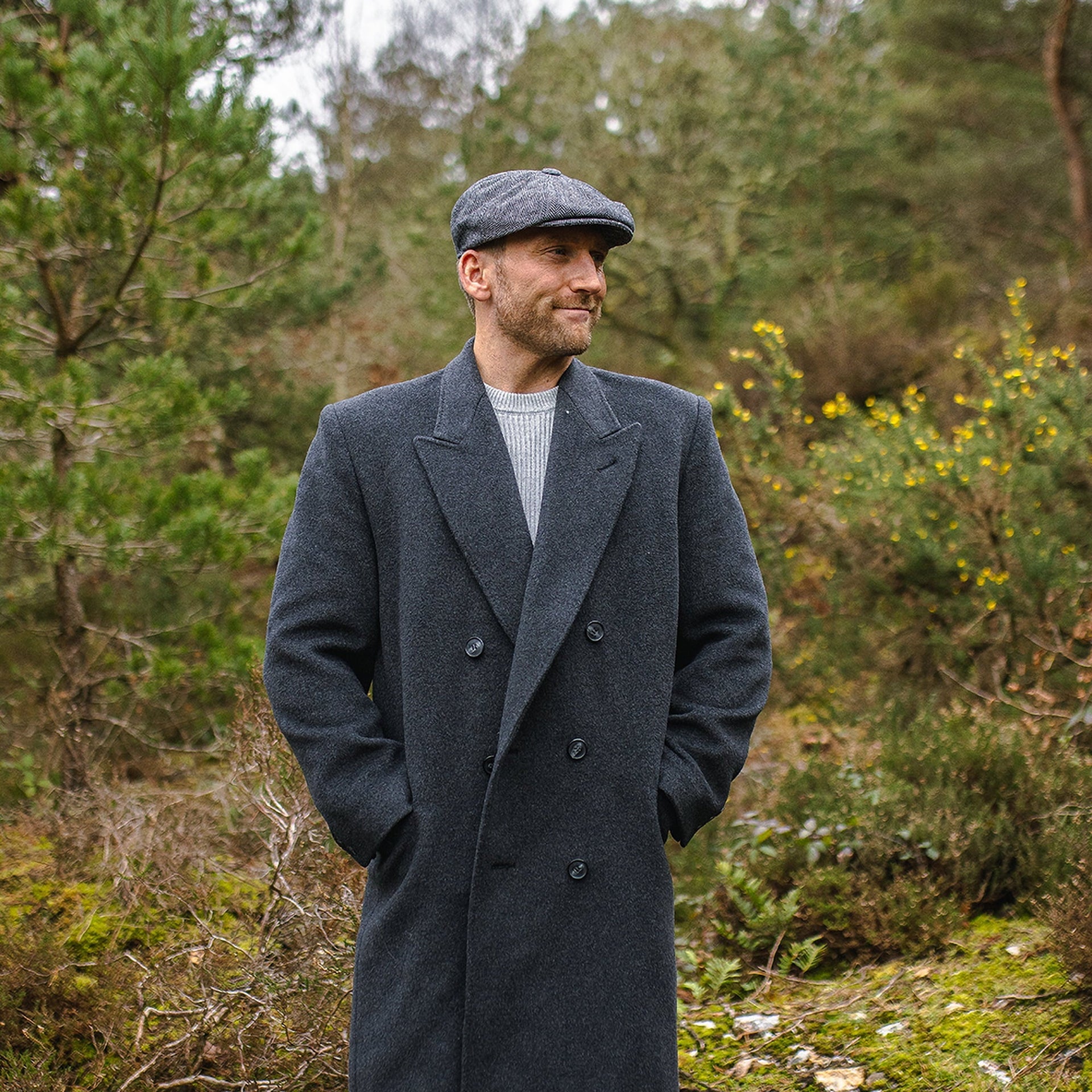 Manolo | Gorra Newsboy Redonda de Lino