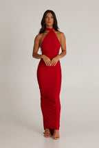 Tina | Versatile Sash One-Shoulder Grecian Maxi Dress