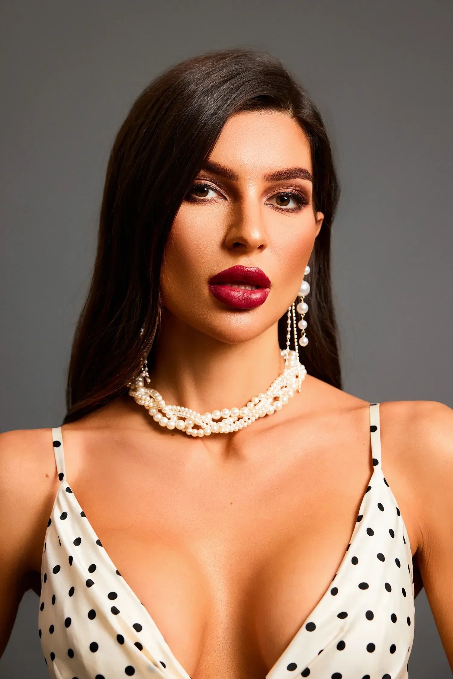 Pendientes perla cascada