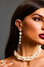 Pendientes perla cascada