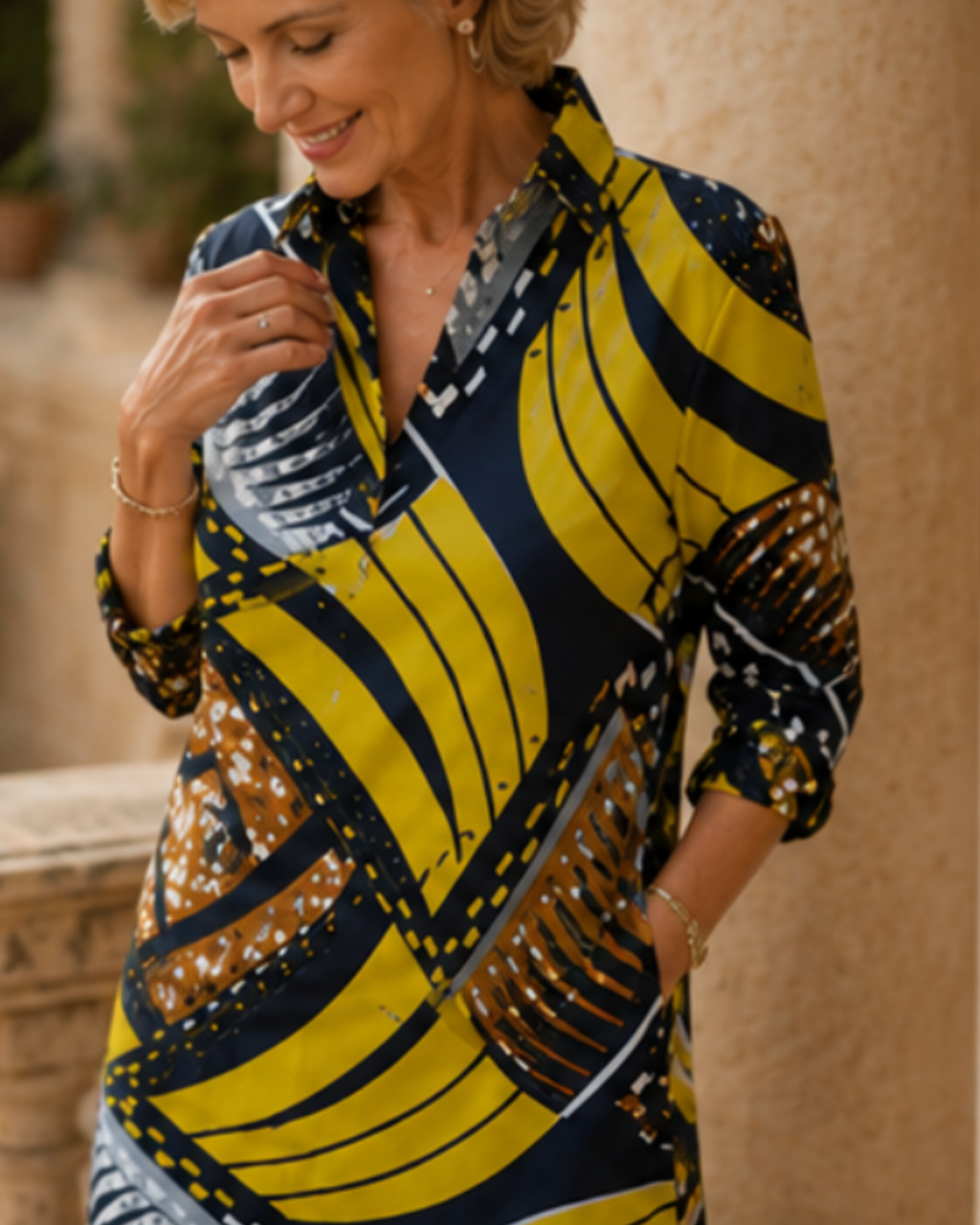 Viviana | Vestido Brillo Mediterráneo