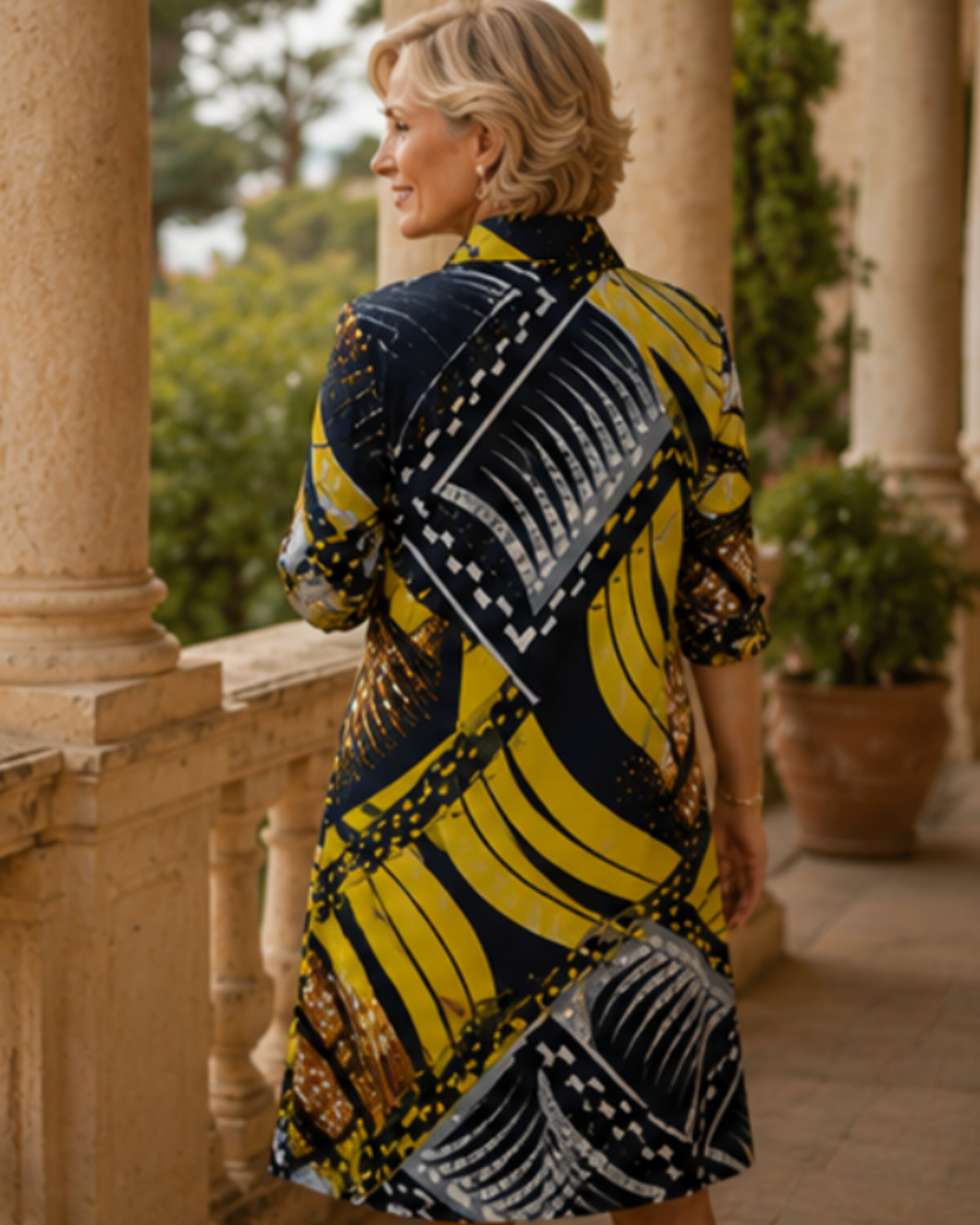 Viviana | Vestido Brillo Mediterráneo