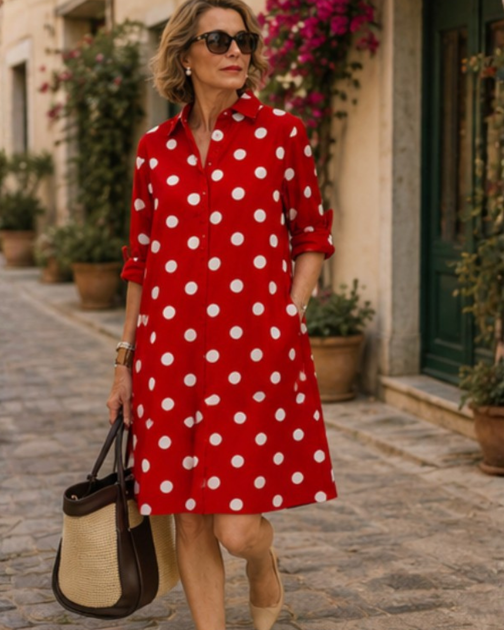 Alessia | Vestido Lunares al Atardecer