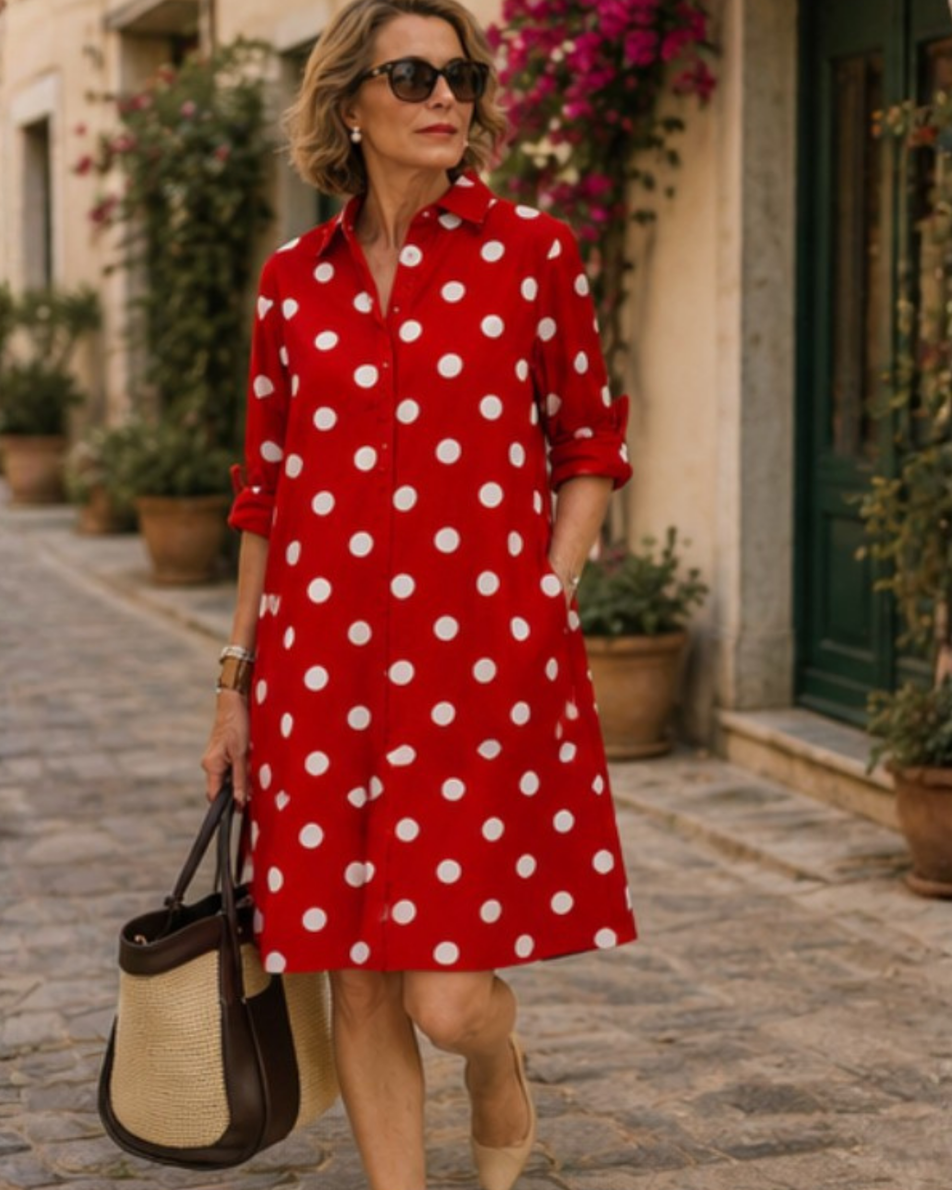 Alessia | Vestido Lunares al Atardecer