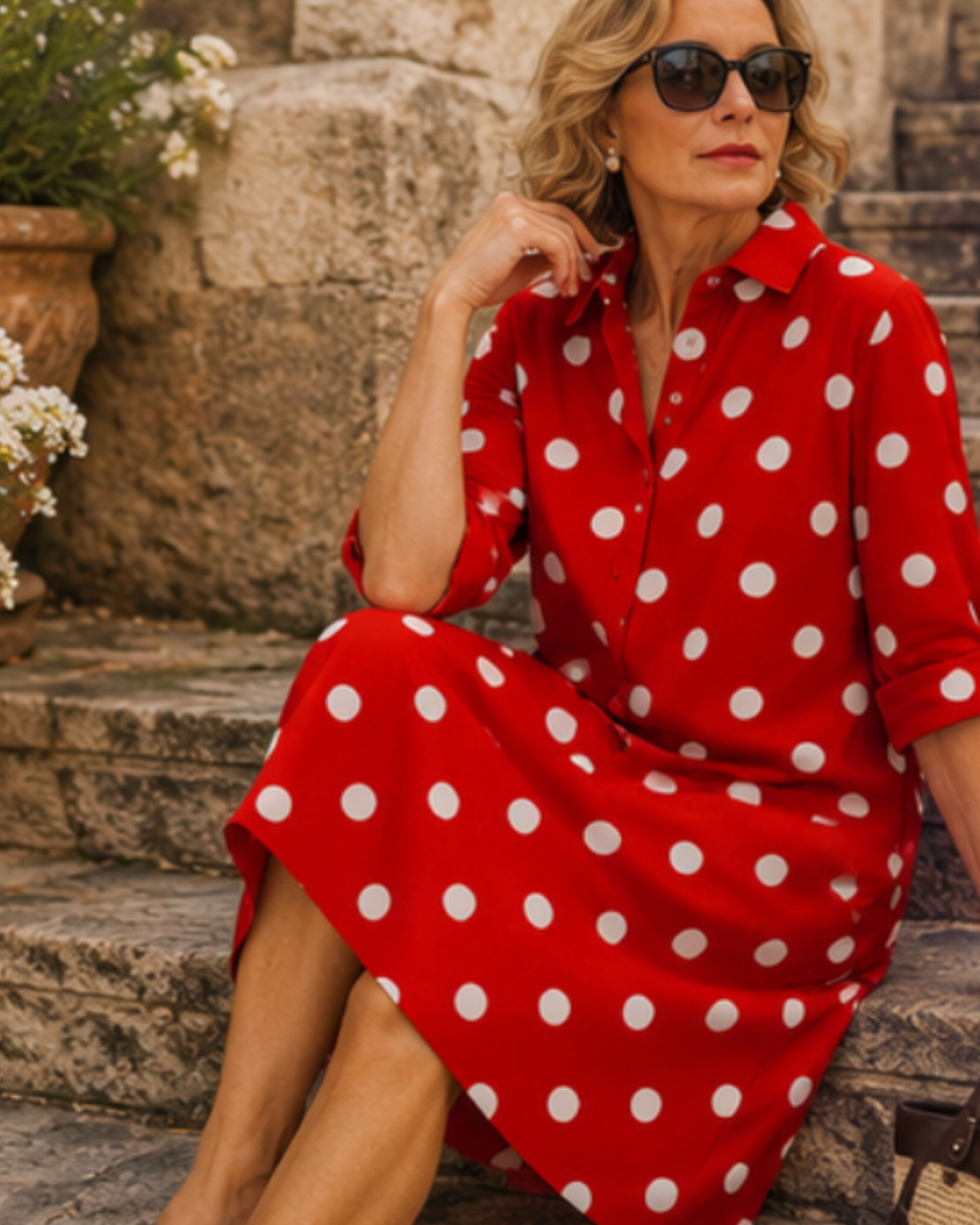 Alessia | Vestido Lunares al Atardecer