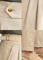 Pantalones plisados costeros Cagliari - Arena