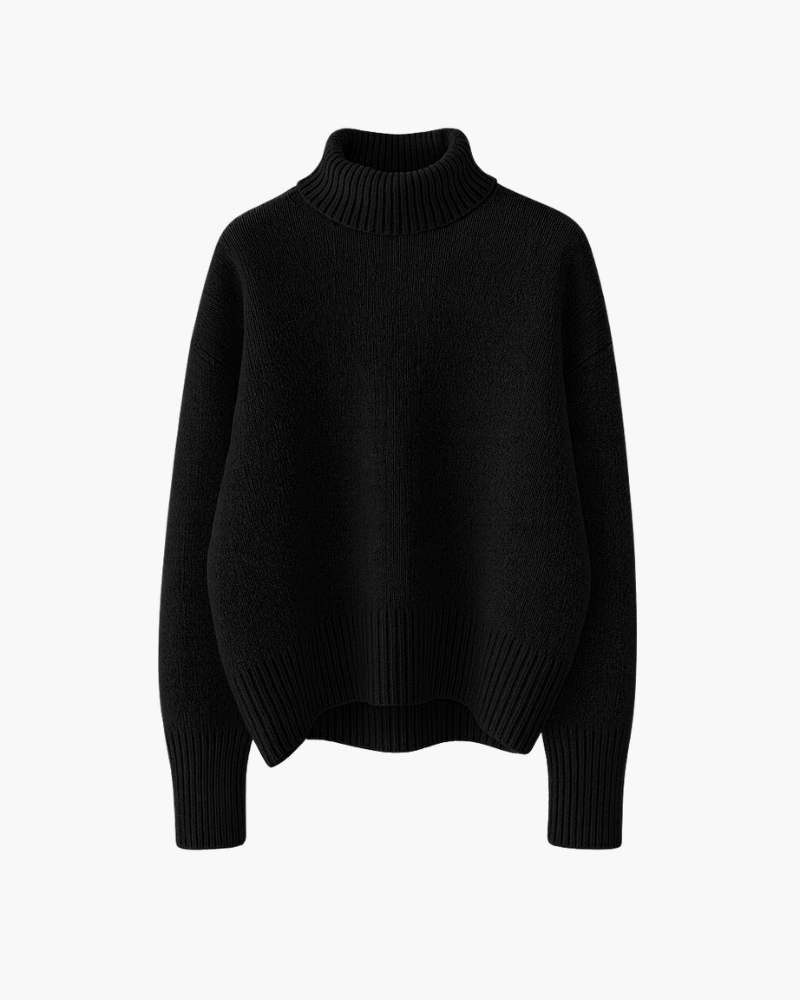 Suéter de cuello alto suave