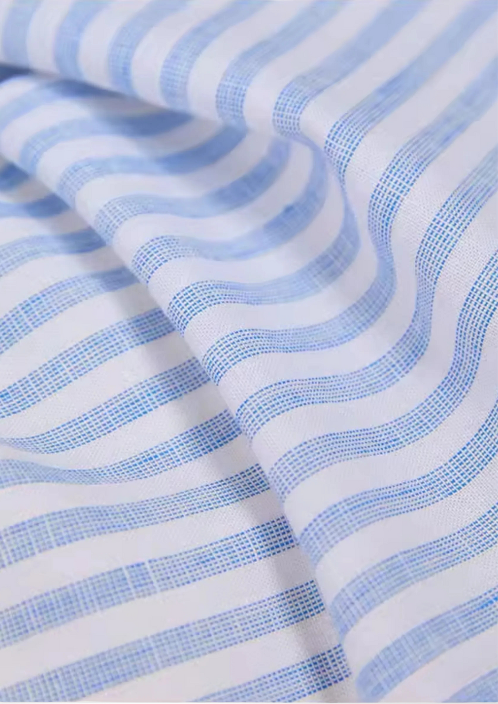 Camisa costera a rayas Portofino - azul claro