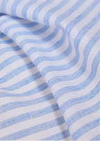 Camisa costera a rayas Portofino - azul claro