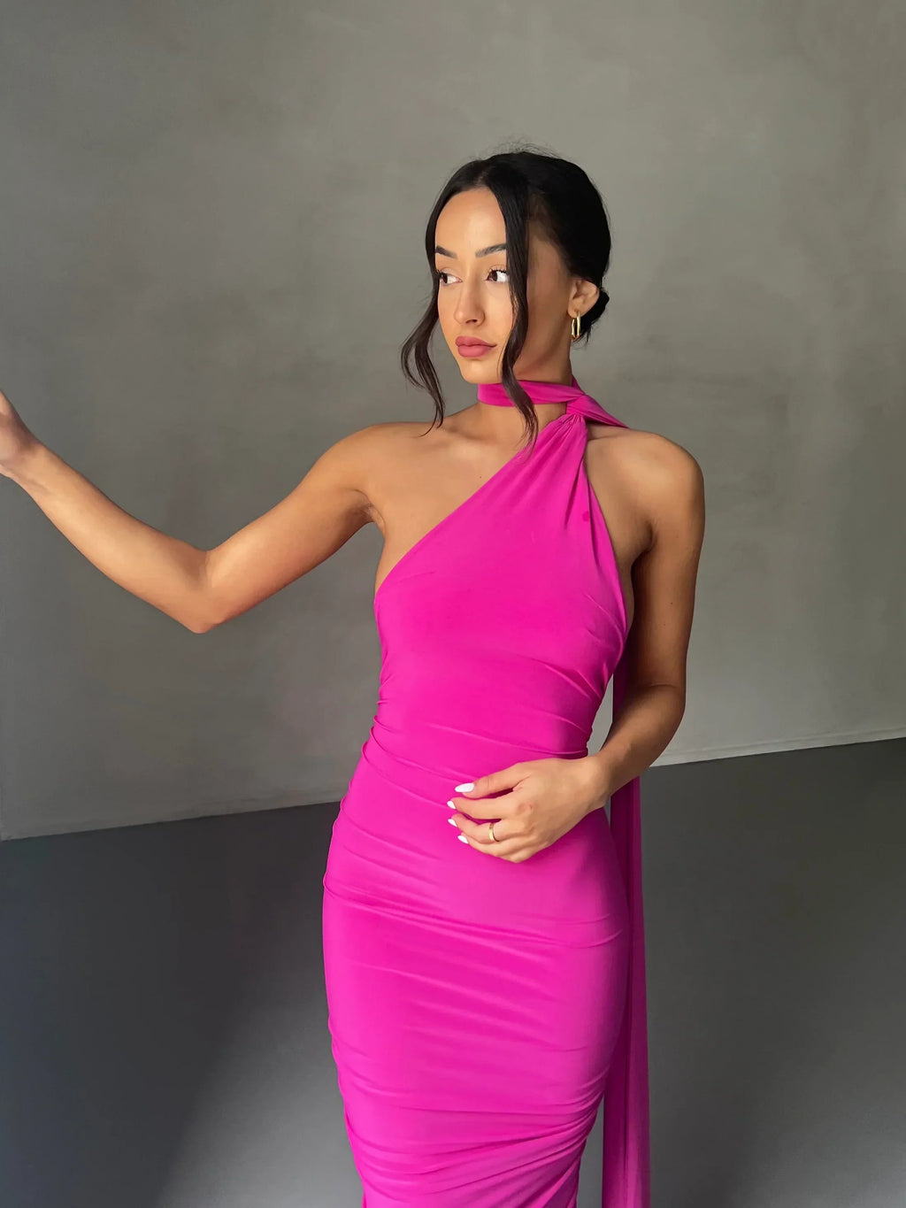 Arabella | Modern Sash Detail Maxi Dress