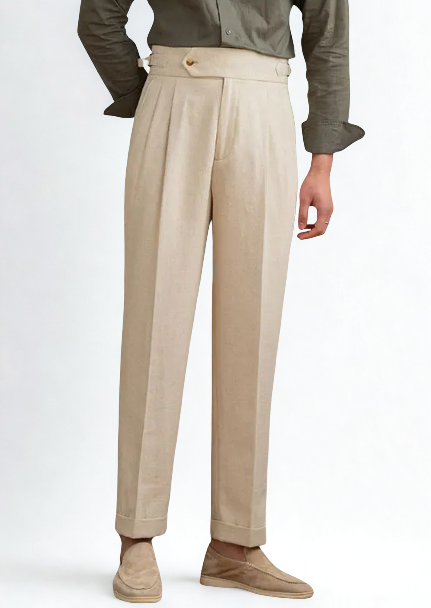 Pantalones plisados costeros Cagliari - Arena