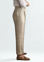 Pantalones plisados toscanos de estilo costero - Arena