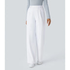 DayStretch pantalones de cintura alta para la oficina de pernera recta con bolsillos