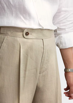 Pantalones plisados toscanos de estilo costero - Arena