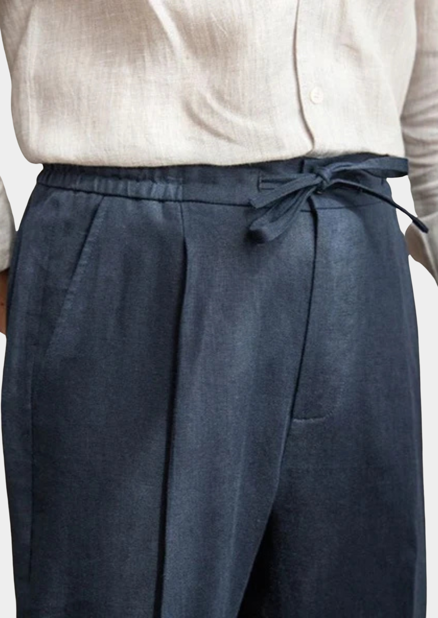 Pantalones Coastal con cordón - Azul marino