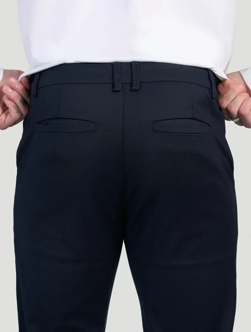 Astino Pantalones rectos - Azul Oscuro
