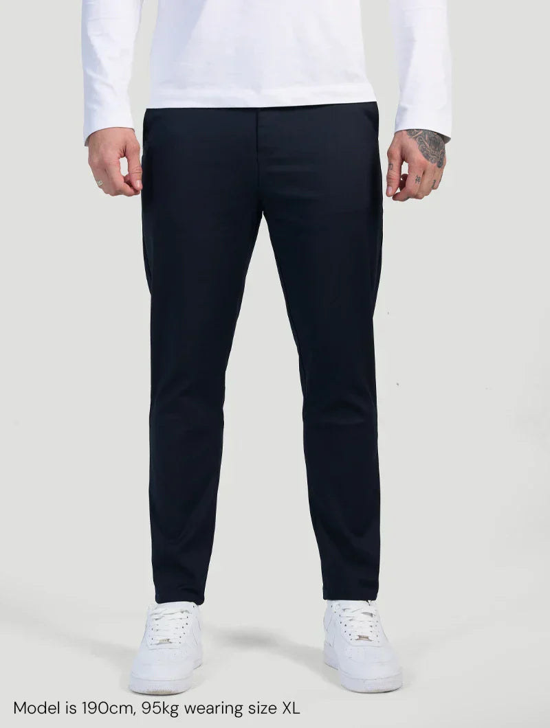 Astino Pantalones rectos - Azul Oscuro