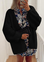 Womens Oversized Cardigan Sweaters Fall Long Lantern Sleeve Knit