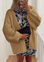 Womens Oversized Cardigan Sweaters Fall Long Lantern Sleeve Knit