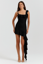 Ayla | Ruffled Asymmetrical Mini Dress