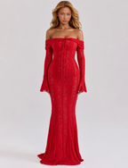 Ethereal Lace Gown Maxi