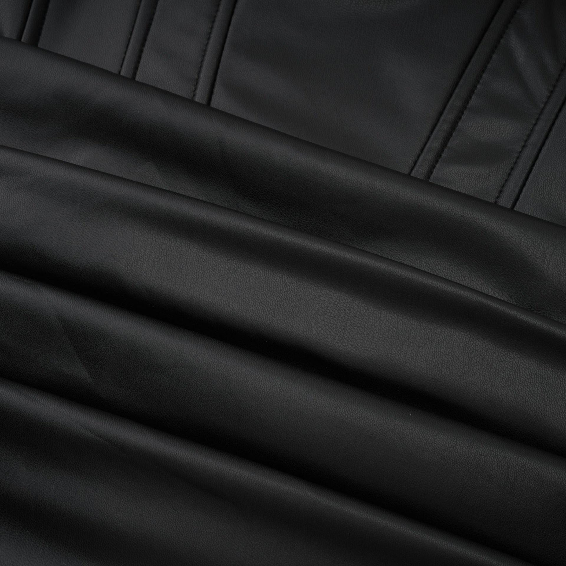 Agnes | Textured Faux Leather Off-the-Shoulder Mini Dress