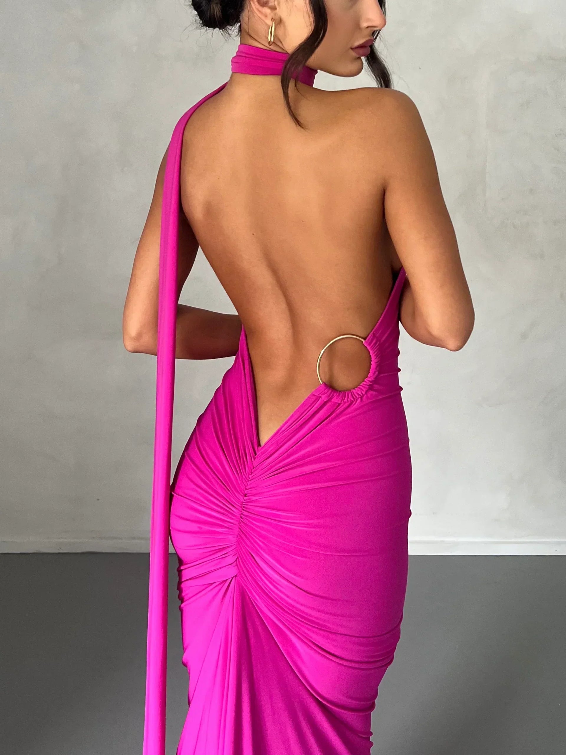 Arabella | Modern Sash Detail Maxi Dress