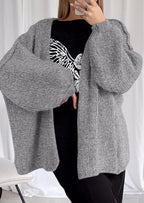 Womens Oversized Cardigan Sweaters Fall Long Lantern Sleeve Knit