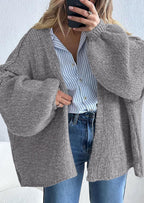 Womens Oversized Cardigan Sweaters Fall Long Lantern Sleeve Knit