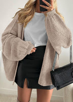 Womens Oversized Cardigan Sweaters Fall Long Lantern Sleeve Knit