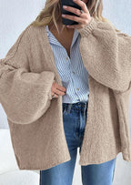 Womens Oversized Cardigan Sweaters Fall Long Lantern Sleeve Knit