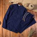 SANLÚCAR - Conjunto estilo chino de lino