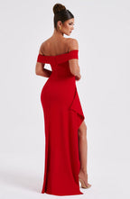 Belle | Bodycon Off-Shoulder Ruched Maxi Dress