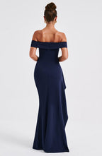 Belle | Bodycon Off-Shoulder Ruched Maxi Dress