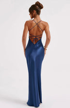 Macie | Fluida que roza el cuerpo - Vestido largo de escote corazón