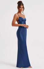Macie | Fluida que roza el cuerpo - Vestido largo de escote corazón