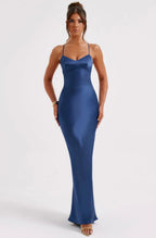 Macie | Fluida que roza el cuerpo - Vestido largo de escote corazón