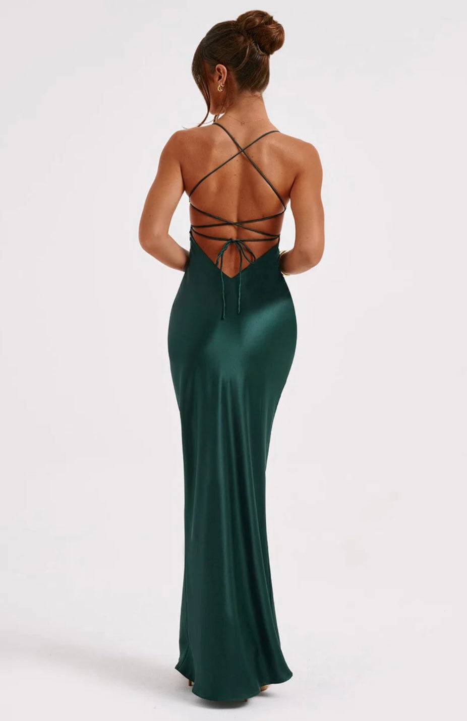 Macie | Fluida que roza el cuerpo - Vestido largo de escote corazón