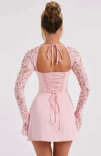 Jasmine | Sculpted Bust Luxury Lace Mini Dress