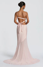 Megan | Layered Fluid Sculpted Bias-Cut Maxi Dress