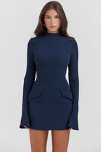 Blaire | Clean Silhouette Modern Tailored Chic Mini Dress