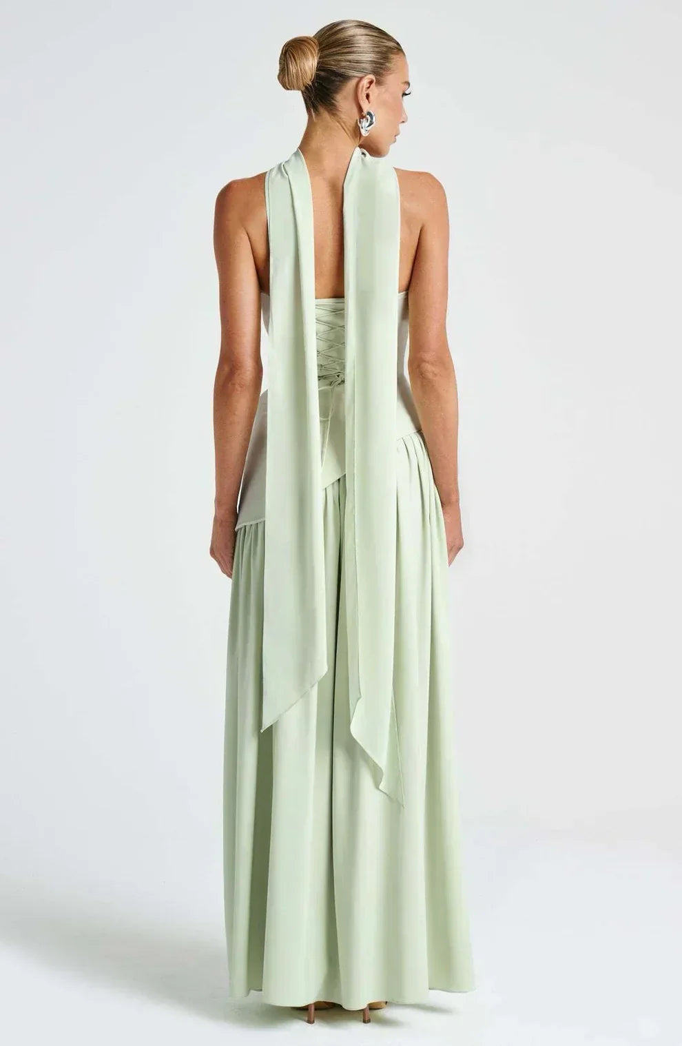Donna | Asymmetrical Strapless Sculpted Maxi Dress