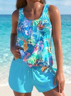 Amparo | Bañador Elegante con Efecto Vientre Plano y Short a Juego