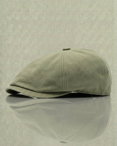 Fernando | Gorra Newsboy Redonda Hudson de Lona de Algodón
