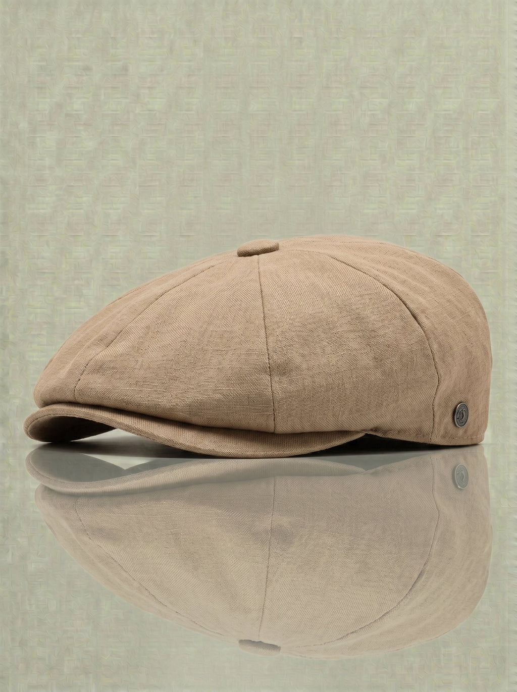 Luis | Gorra Newsboy Redonda de Lino