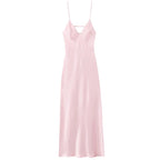 Lumière |Timeless Silk-Finish Lumière Luminous Slip Maxi Dress