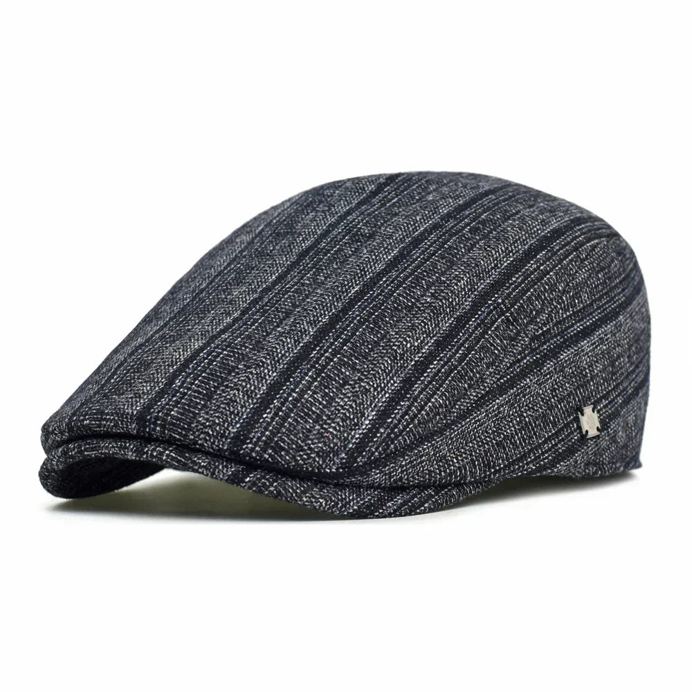 César | Gorra Lino a Rayas